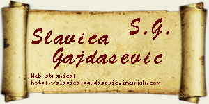 Slavica Gajdašević vizit kartica
